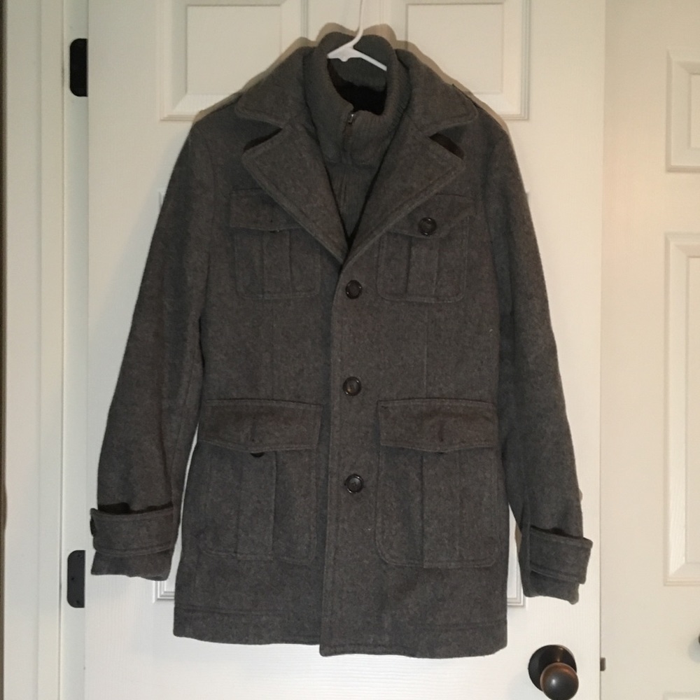 Express Wool Four Pocket Military Coat